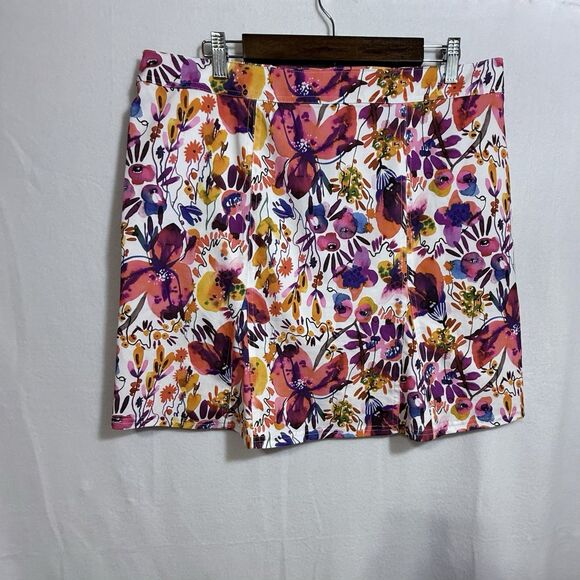 RipSkirt Hook & Loop Hawaiian Floral Bloom Wrap Around Skirt Women's XL Beachy - Picture 2 of 10